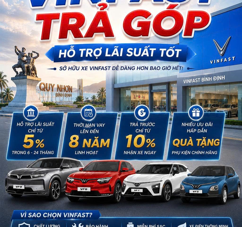 Mua Xe Trả Góp Vinfast Bình Định
